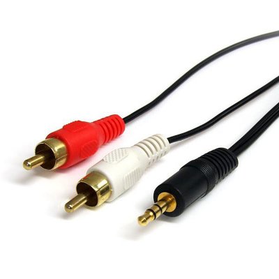 STARTECH .com C&acirc;ble audio st&eacute;r&eacute;o de 1 m - M&acirc;le 3,5 mm vers m&acirc;le 2 x RCA
