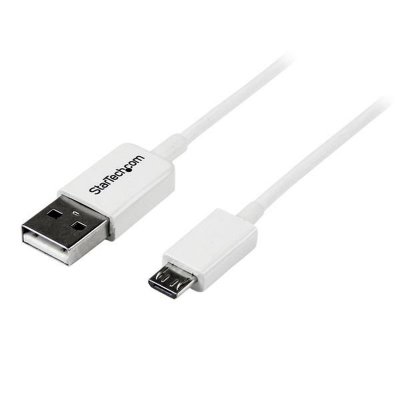 STARTECH .com C&acirc;ble Micro USB 2 m - A vers Micro B - Blanc