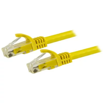 STARTECH .com Gigabit Snagless RJ45 UTP Cat6 Patch Cable Cord - cordon de raccordement - 15 m - jaune