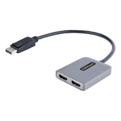 STARTECH.COM Startech Displayport/2xhdmi 4k Hub Argent&eacute;