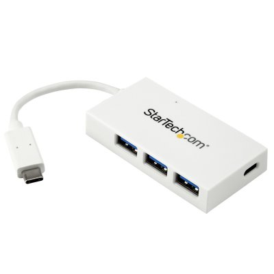 STARTECH.COM Startech Hub Usb-c 4 Port 1x Usb-c & 3x Usb A Blanc