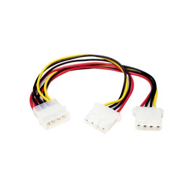 STARTECH.COM Startech Lp4 To 2x Lp4 Power Y Cable Noir