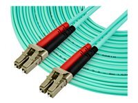 STARTECH.COM Startech Om4 Lc To Lc Multimode Duplex Fiber Optic Patch 10 M Rouge,Noir