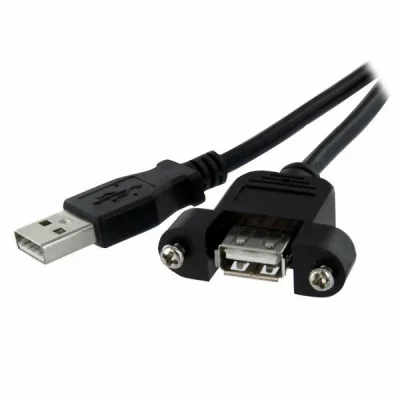 STARTECH.COM Startech Panel Mount Usb Cable A To A 91 Cm Noir