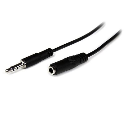STARTECH.COM Startech Slim 3.5 Mm Stereo Extension Cable 2 M Noir