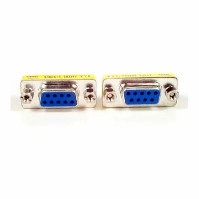STARTECH.COM Startech Slimline Serial Db9 Gender Changer-f/f Bleu,Noir,Argent&eacute;