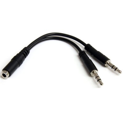STARTECH  Splitter Pour Casque 3.5 Mm-f/m One Size Black