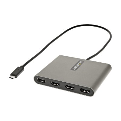 STARTECH.COM Startech Usb C To 4xhdmi Adapter Gris