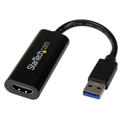 STARTECH.COM Startech Usb To Hdmi Adapter-slim-1920x1200 Noir