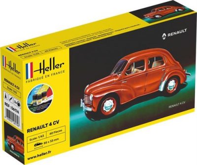 HELLER Starter Kit Renault 4 Cv - 1:43e - 