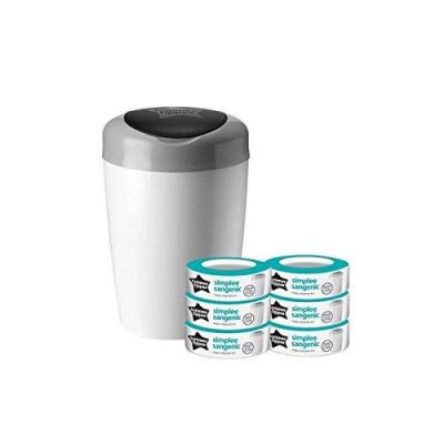 SANGENIC Starter Pack Tommee Tippee Simplee  1 bac + 6 recharges