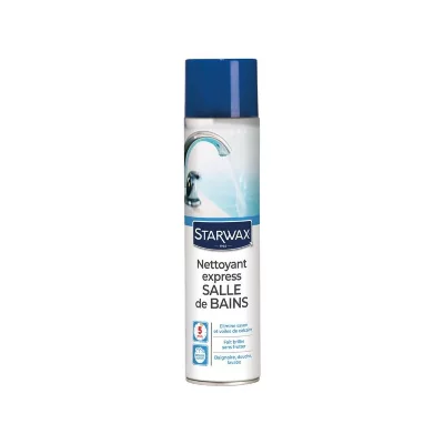 STARWAX  - Bombe a&eacute;rosol nettoyant sp&eacute;cial salle de bain - 600 mL