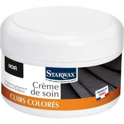 STARWAX  - Cr&egrave;me nourrissante pour le cuir - noir - 150mL