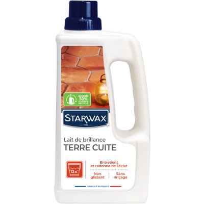 STARWAX  - Lait de brillance pour tomettes et terres cuites 1L