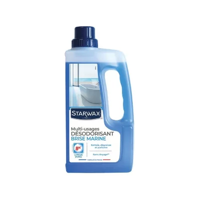 STARWAX  Nettoyant D&eacute;sodorisant Longue Dur&eacute;e Brise Marine, 1 L