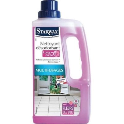 STARWAX  - Nettoyant d&eacute;sodorisant longue dur&eacute;e parfum fleur des bois 1L