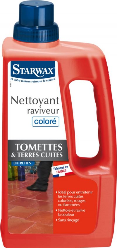 STARWAX  - Nettoyant raviveur color&eacute; pour tomettes et terres cuites 1L
