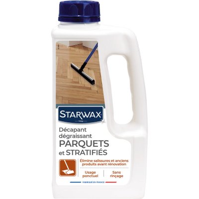 STARWAX  - Pr&eacute;paration avant r&eacute;novation parquet vitrifi&eacute; / Bidon 1 l
