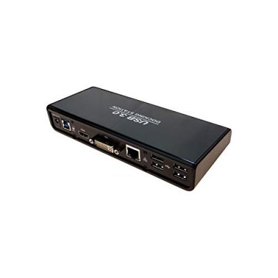 DEXLAN Station d accueil USB 3.0 Double &eacute;cran HDMI - DVI - LAN - Hub 6 ports