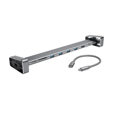 HAMA Station d'accueil USB-C avec pieds de support amovibles, 9 ports