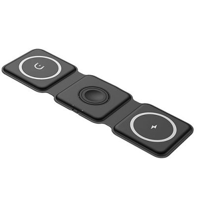 MOXIE Station de Charge MagSafe pour iPhone Apple Watch et AirPods Noir