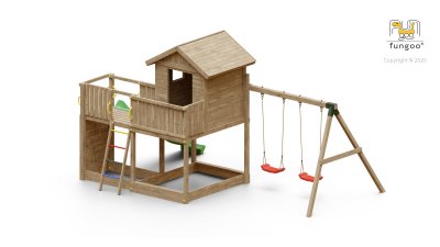 FUNGOO Station de jeux  GALAXY L avec Balan&ccedil;oire double