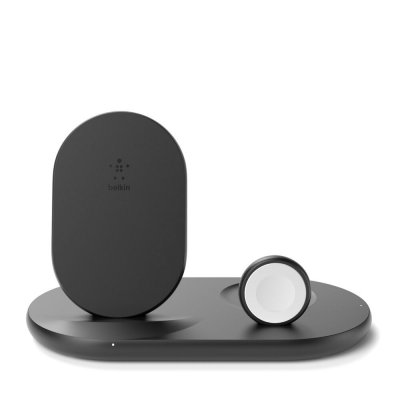 BELKIN Station de recharge &agrave; induction Wifi 3 en 1  Noir 