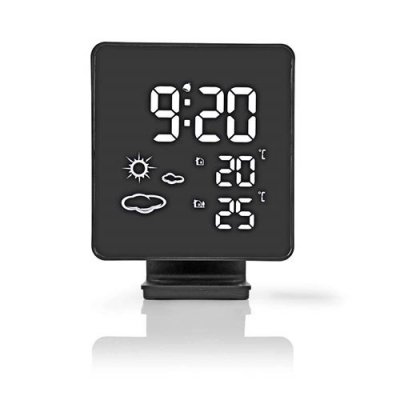 NEDIS Station m&eacute;t&eacute;o capteur sans fil r&eacute;veil pr&eacute;visions m&eacute;t&eacute;orologiques