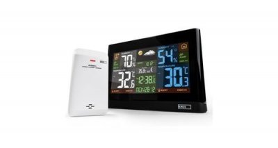 GENERIQUE Station M&eacute;t&eacute;o - EMOS - Int&eacute;rieur Ext&eacute;rieur - &Eacute;cran Couleur - Thermom&egrave;tre - Sans Fil