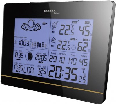 TECHNO LINE Station m&eacute;t&eacute;o radiopilot&eacute;e num&eacute;rique  WS 6750