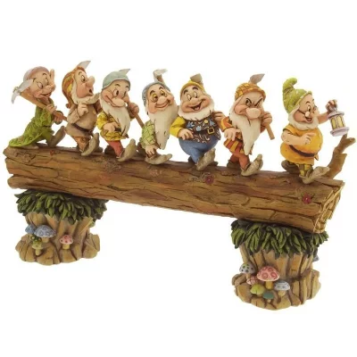 DISNEY Statuette - Blanche-Neige -  Traditions Sept Nains sur le Tronc 