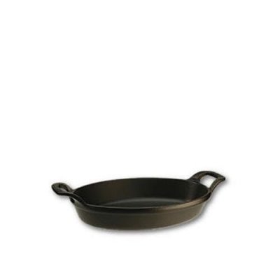 STAUB  - 1302323 - Plat Ovale Empilable - Fonte - Noir - 24 cm