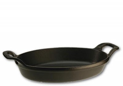 STAUB  - 1302923 - Plat Ovale Empilable - Fonte - Noir - 28 cm