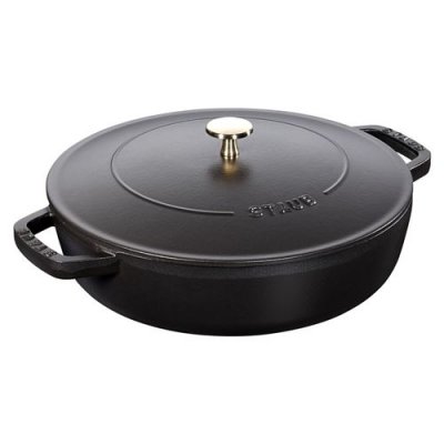 STAUB  40511-473-0 Chistera Sauteuse Fonte Noir Mat 24 Cm