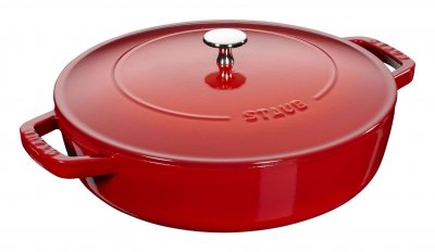 STAUB  40511-475-0 Chistera Sauteuse en Fonte Cerise 24 cm