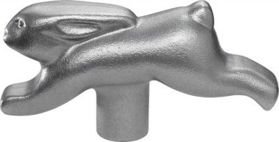 STAUB  Accessoire Bouton Animal ""Lapin"", Acier Inoxydable,&nbsp; 6 x 2 x 4 cm, Gris
