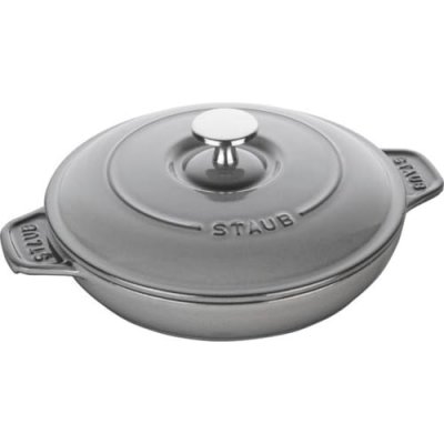 STAUB  Assiette Chaude en Fonte, Ronde, &Oslash; 20 cm, 0,75 L, Gris Graphite