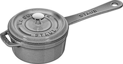 STAUB  Casserolette en Fonte, &Oslash; 10 cm, 0,25 L, Gris Graphite