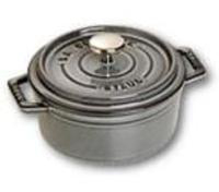 STAUB Cocotte en Fonte, Ronde, &Oslash; 14 cm, 0,8 L, Gris Graphite