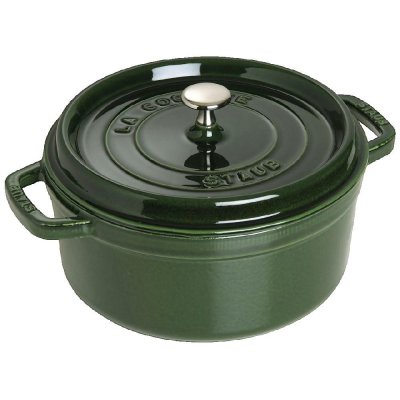 STAUB  Cocotte en Fonte, Ronde, &Oslash; 24 cm, 3,8 L, Vert/Basilic