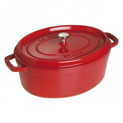 STAUB  - Cocotte ovale cerise 29 cm 4.3 L