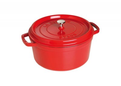STAUB  Cocotte Ovale  - En fonte - Emaill&eacute;e - 31 cm - 5,5L - Cerise