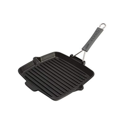 STAUB  Fonte - 1202123 - Gril - Carre - Silicone - Noir - 24 Cm