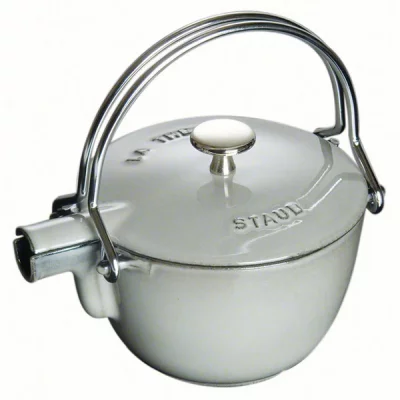 STAUB  fonte 1650018 th&eacute;i&egrave;re / bouilloire ronde gris graphite