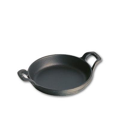 STAUB  Plat Empilable en Fonte, Rond, &Oslash; 16 cm, 0,40 L, Noir Mat