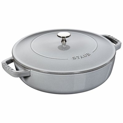STAUB  Sauteuse Chistera en Fonte, Ronde, &Oslash; 28 cm, 3,7 L, Gris Graphite