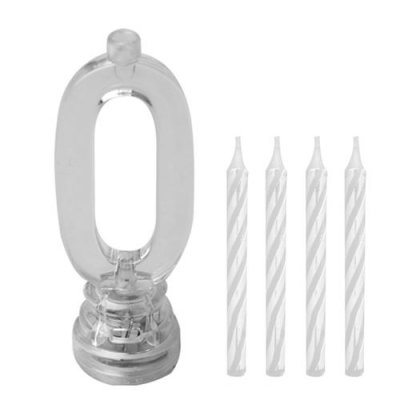 STC  Bougies lumineuses LED chiffre 0 - Color&eacute; - Taille Unique