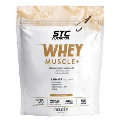 STC NUTRITION +Whey Muscle+ Protein Vanille 750 g de poudre 