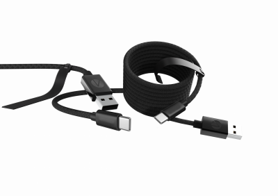 JUST FOR GAMES Stealth USB-C Charge and & Data Cables - Twin Pack pour PSVR2 & PS5