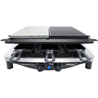 STEBA  Rc 4 Plus Deluxe Chrome Raclette Noir One Size / EU Plug